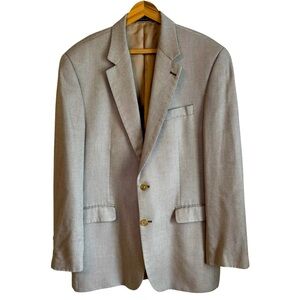 Ralph Lauren Tan Bamboo Men's Blazer Sports Jacket 2 Button 42 L
